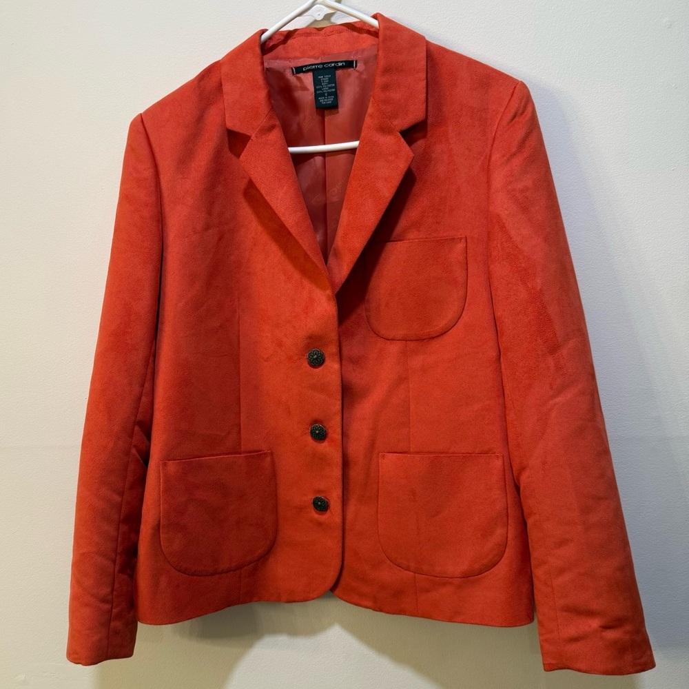 Pierre Cardin Orange Blazer size 12